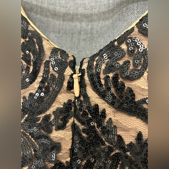 Dress the Population Sleeveless Veiled Fit & Flare Midi Dress - Picture 5 of 8